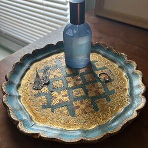 Beautiful boho catch all tray for your jewelry, crystals, and perfumes.